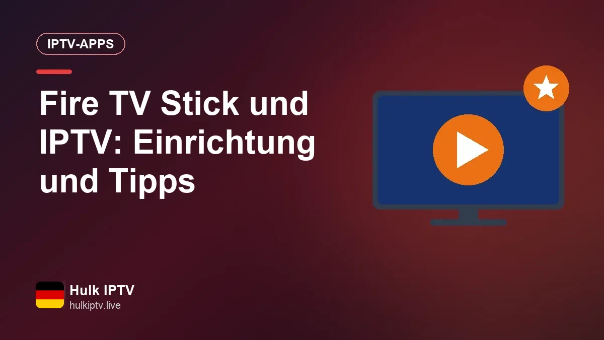 IPTV-App auf einem Fernseher mit angeschlossenem Fire TV Stick